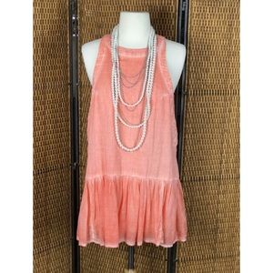 NEW Free People NWT $88 Orange Top Size XS